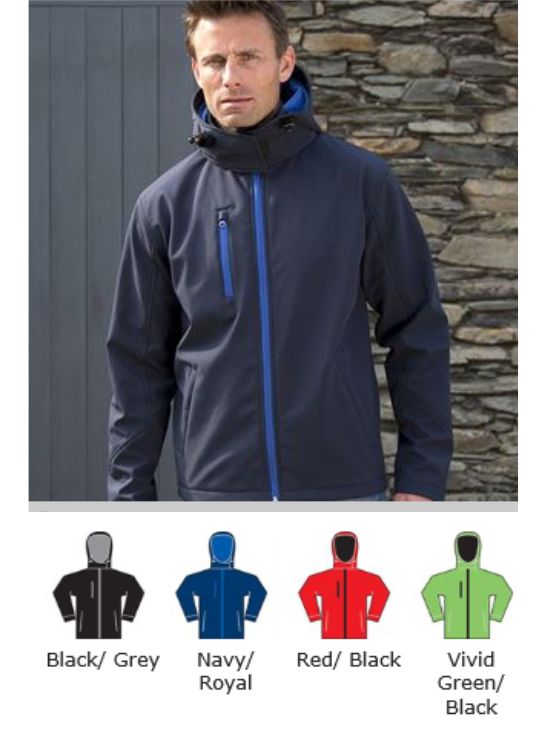 Result RS230M TX Performance Hooded Soft Shell Jacket